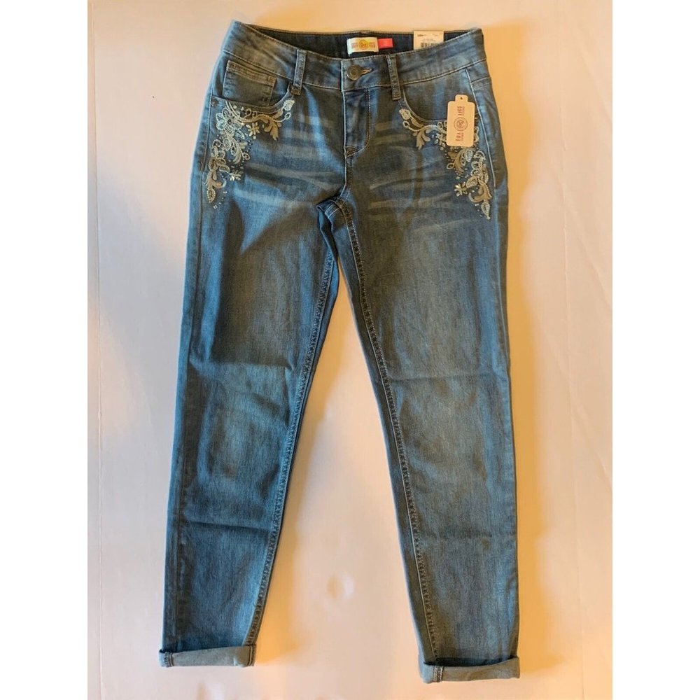 SO Brand Girls Size 12 Perfectly Soft Embellished Denim Jeans NWT